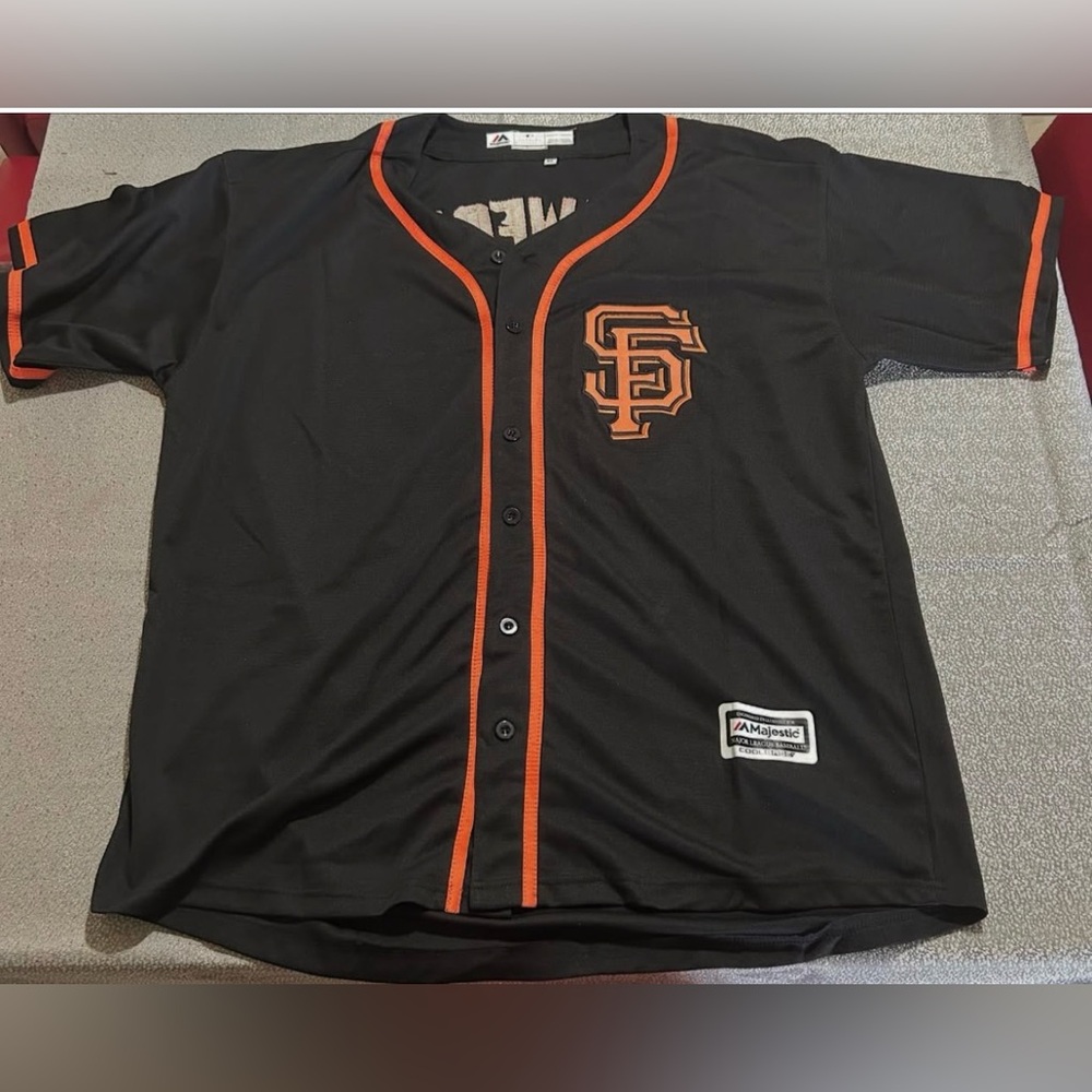 Giants Black and Orange Baseball Jersey